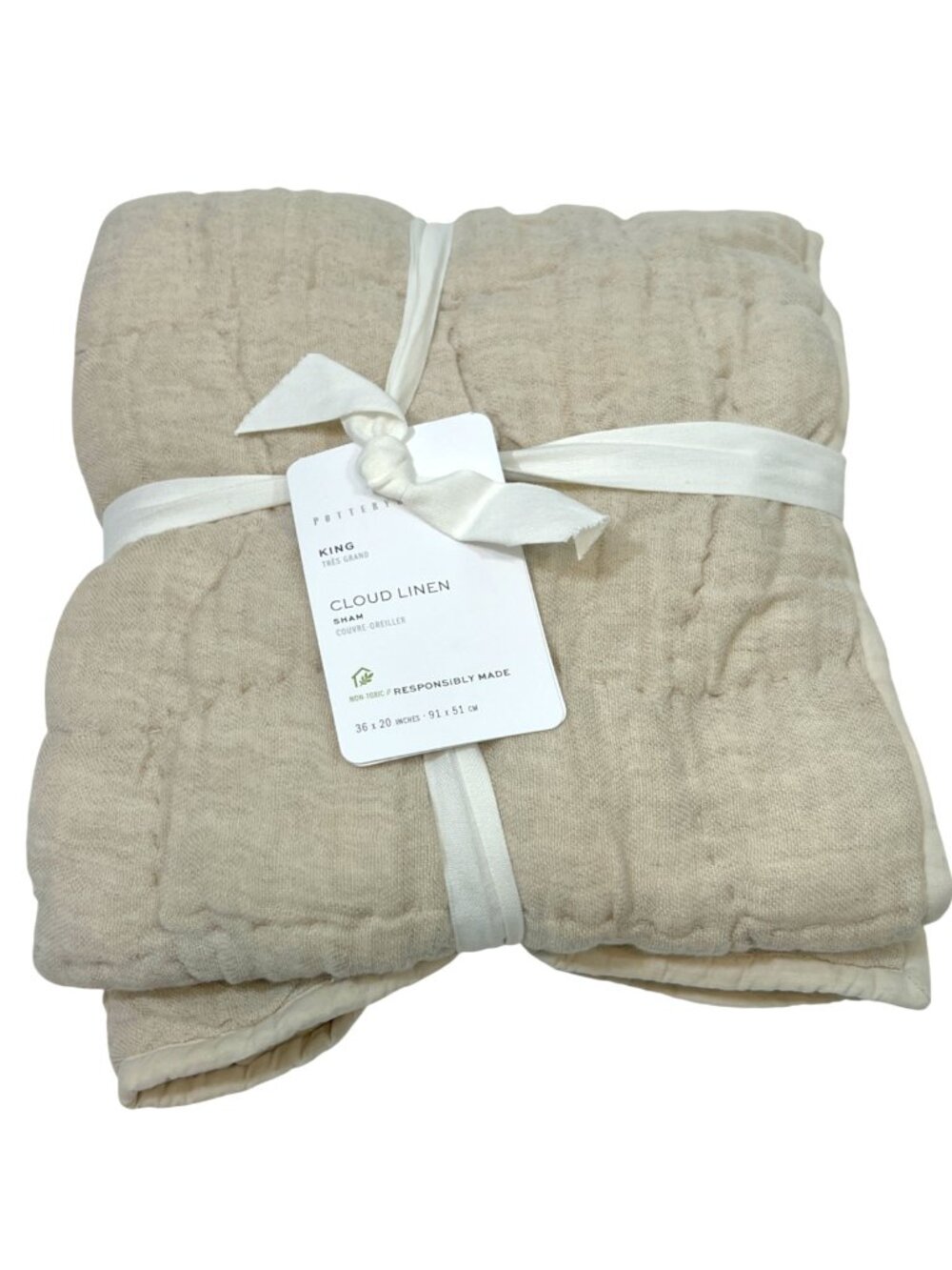 Pottery Barn Cloud Linen King Sham New